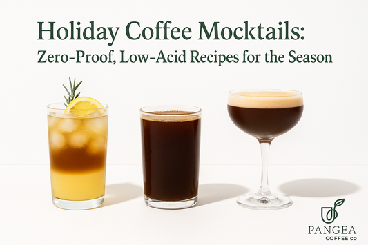 Holiday Coffee Mocktails – Zero-Proof, Low-Acid, Allergen-Free Recipes by Pangea Coffee