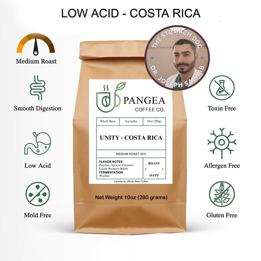 Unity – Costa Rica: Clean, Low-Acid Medium Roast Coffee