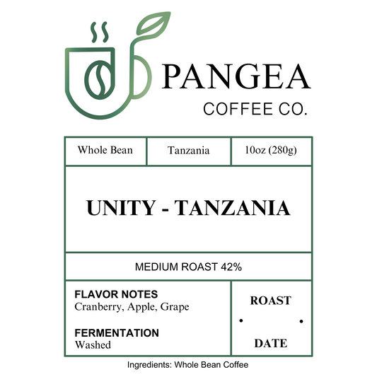 Unity – Tanzania | Medium Roast · Cranberry, Apple & Grape · Low Acid Coffee