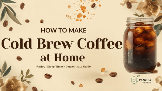 Step-by-step guide to making cold brew coffee at home with low-acid beans in a mason jar