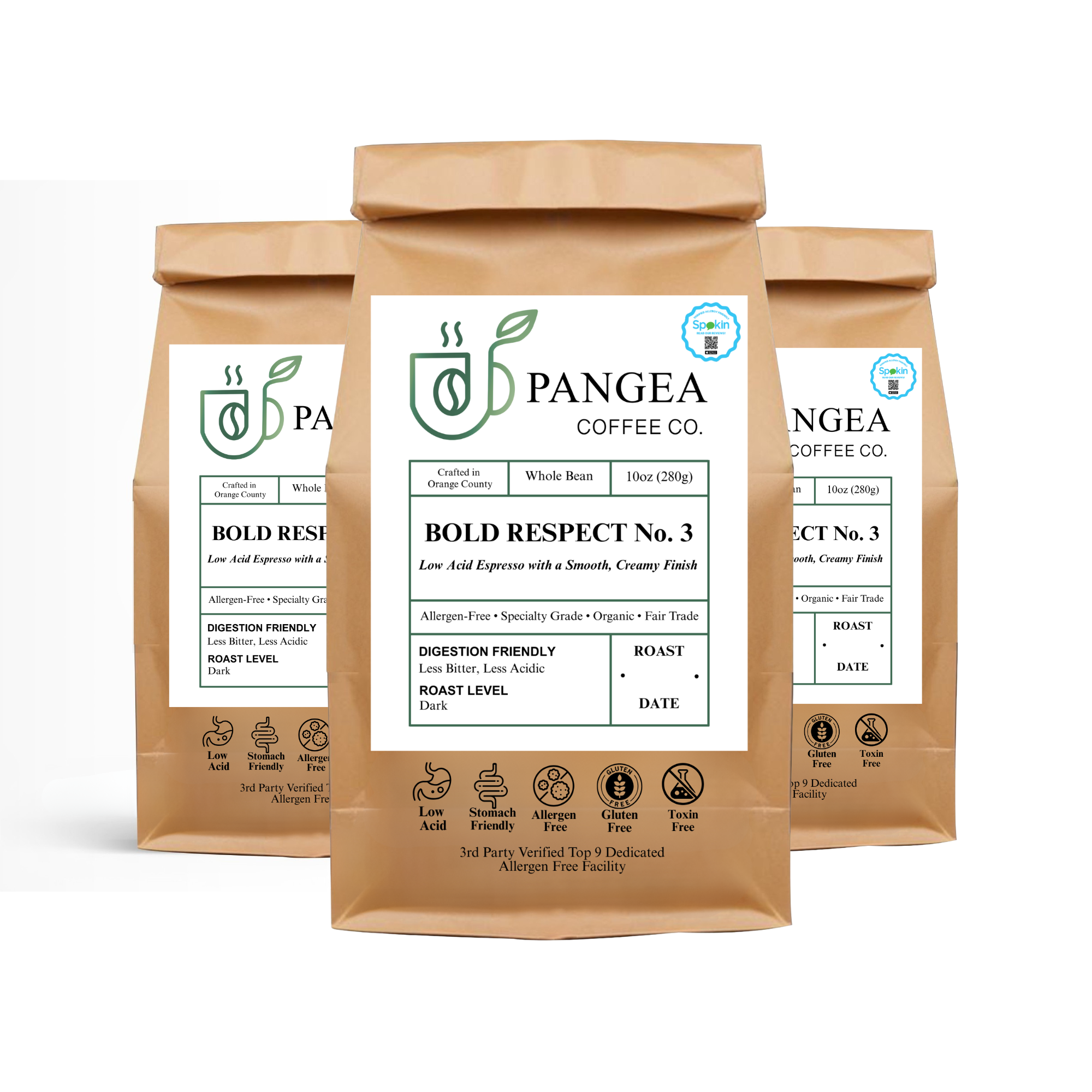 3-Pack Coffee Bundles — Mold-Free Low Acid Allergen-Free Coffee Value Pack | Pangea Coffee
