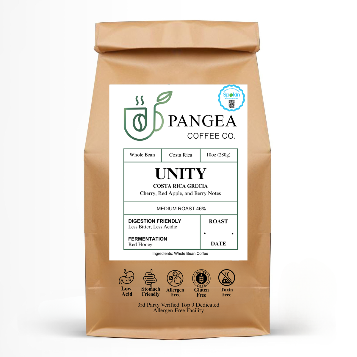 Unity – Costa Rica Grecia Coffee (Medium Roast, 10oz)