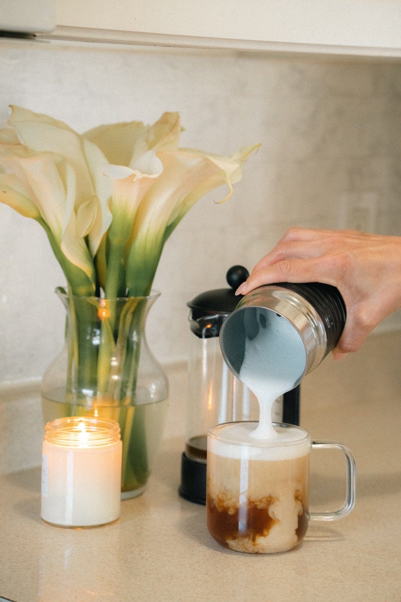 Close up of Bold Respect low acid espresso crema