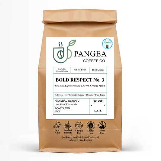 Bold Respect No. 3 Membership doctor-endorsed by Dr. Joseph Salhab — mold-free low acid espresso subscription for sensitive stomachs