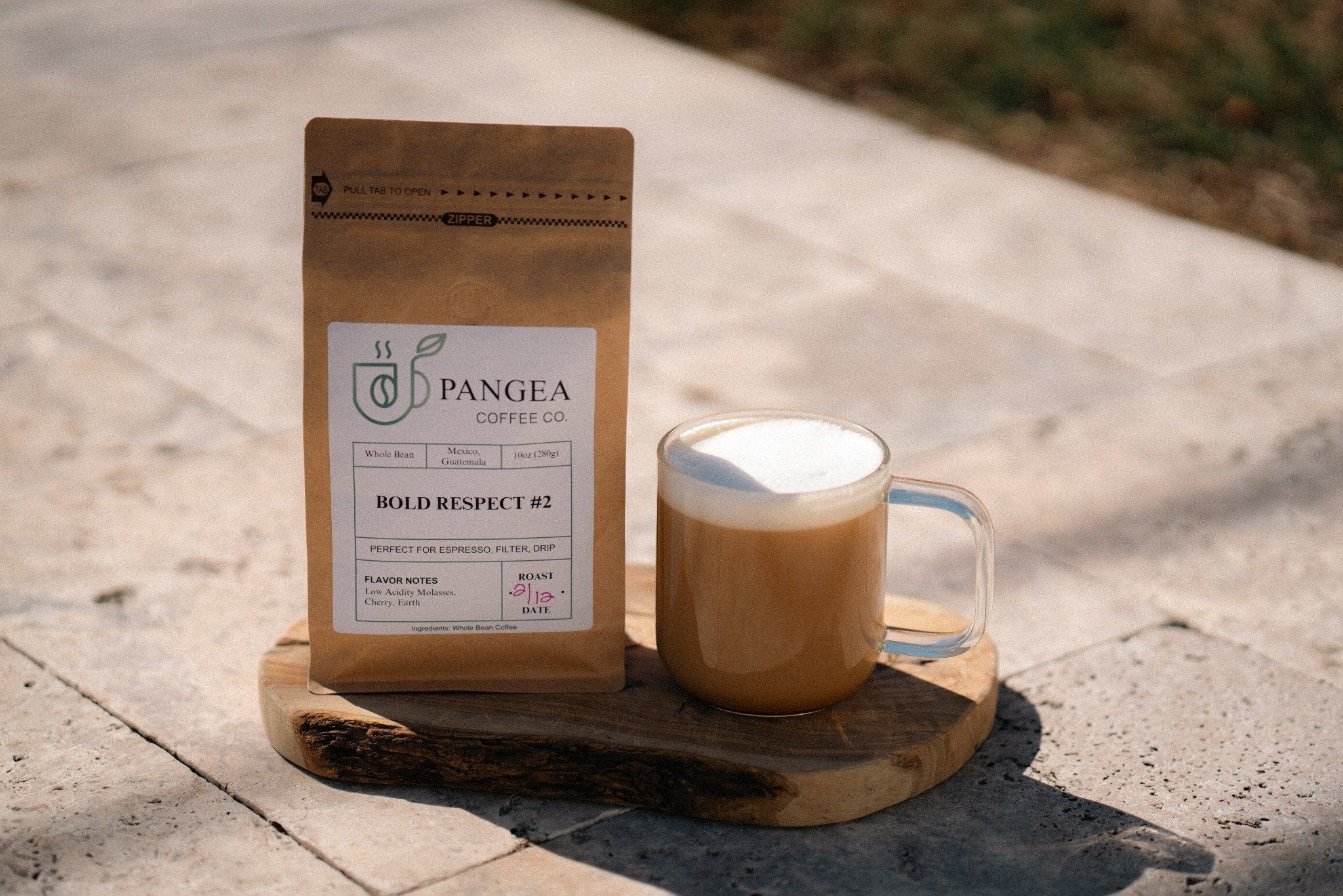 Bold Respect No 3 low acid espresso bag with thick crema espresso shot outdoor - dark roast coffee for acid reflux GERD and sensitive stomach